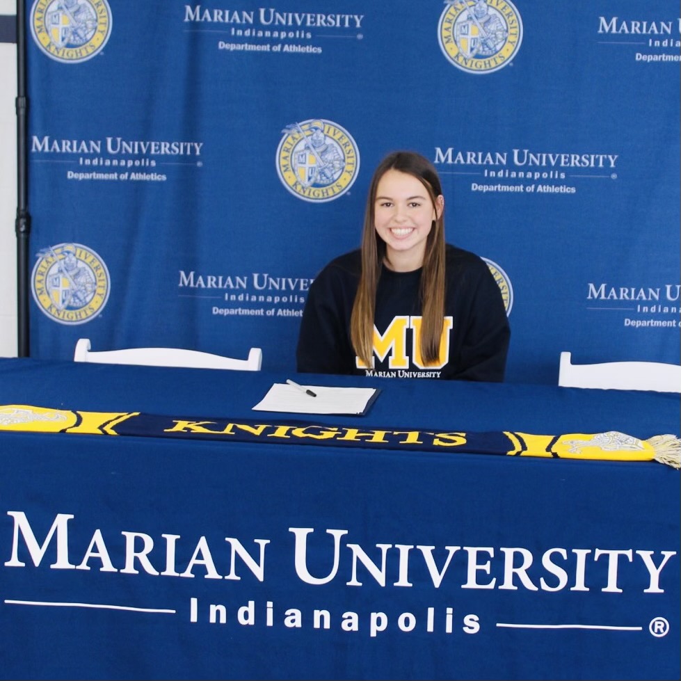 Lily Woeste signs with Marian University (NAIA)